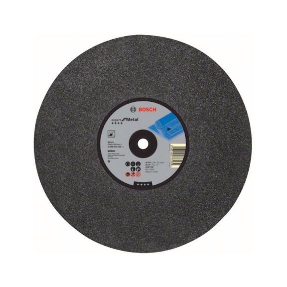 BOSCH Cut-off wheel straight Expert for Metal for cross-cut saws 2608601238 - Abrasive made of bonded abrasive with bore or thread