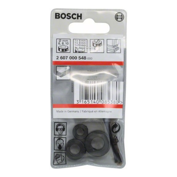 BOSCH 4-teilig Tiefenanschlag-Set für das Holzbohren 6/8/10mm 2607000548 - Tiefenstopp-Set