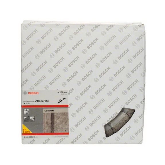 BOSCH Diamond cutting blade Concrete 230x22.23x2.3x10mm 10-pack 2608603243 - Diamond cutting disk