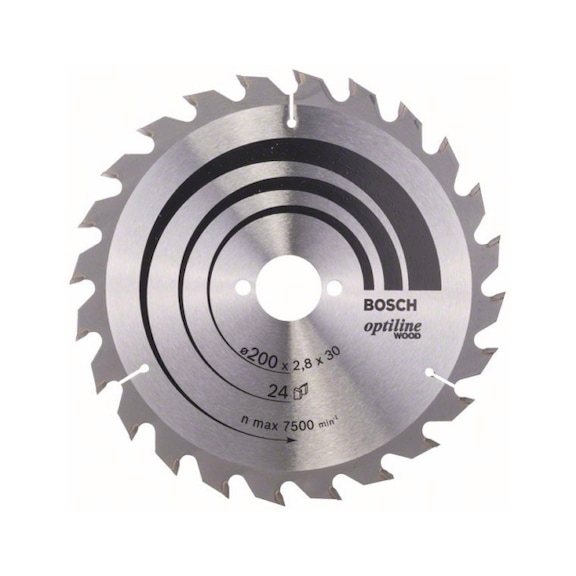 BOSCH Circular saw blade Optiline Wood for circular hand saws 200x30x2,8mm 24 2608640618 - Circular saw blade (machines)