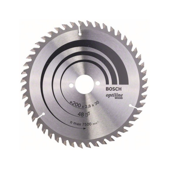 BOSCH Circular saw blade Optiline Wood for circular hand saws 200x30x2,8mm 48 2608640620 - Circular saw blade (machines)