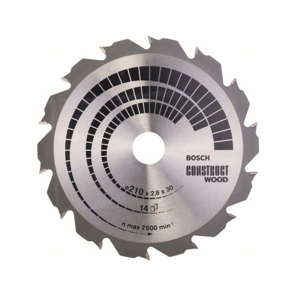 BOSCH Circular saw blade Construct Wood 210 x 30 x 2.8 mm 14 2608640634 - Circular saw blade (machines)