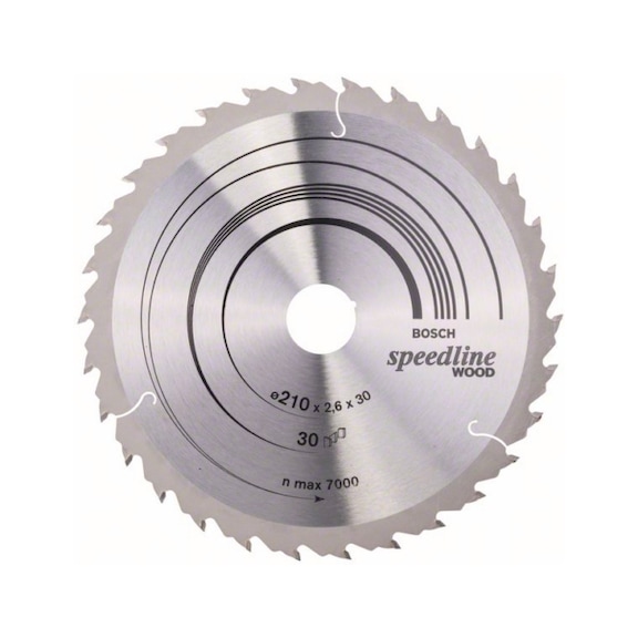 BOSCH Circular saw blade Speedline Wood 210 x 30 x 2.4 mm 30 2608640803 - Circular saw blade (machines)