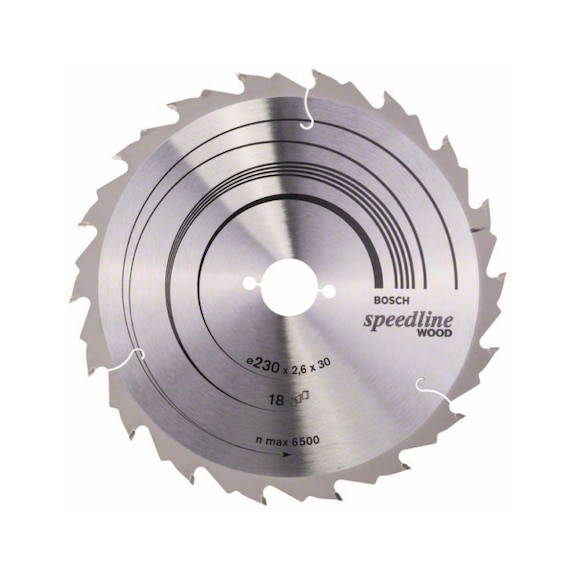 BOSCH Circular saw blade Speedline Wood 230 x 30 x 2.4 mm 18 2608640804 - Circular saw blade (machines)