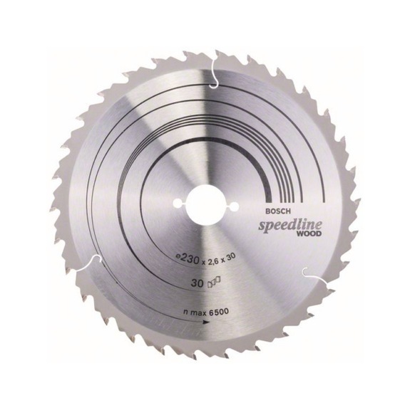BOSCH Kreissägeblatt Speedline Wood 230 x 30 x 2,4 mm 30 2608640805 - Kreissägeblatt (-Maschinen)