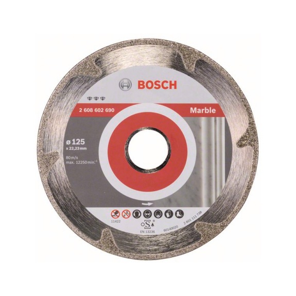 BOSCH Diamond cutting blade Best for Marble 125 x 22.23 x 2.2 x 3 mm 2608602690 - Diamond cutting disk