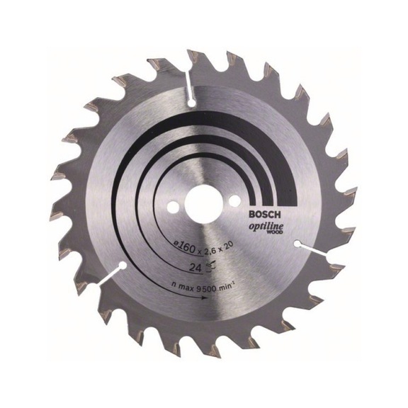 BOSCH Circular saw blade Optiline Wood 160x20/16x2.6 mm 24 2608640596 - Circular saw blade (machines)