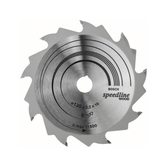 BOSCH Circular saw blade Speedline Wood 130 x 16 x 2.0 mm 9 2608640774 - Circular saw blade (machines)