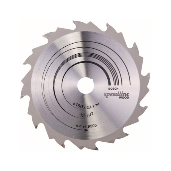 BOSCH Circular saw blade Speedline Wood 160 x 20 x 2.2 mm 12 2608640786 - Circular saw blade (machines)