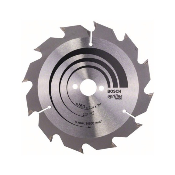 BOSCH Circular saw blade Optiline Wood 160x20/16x1.8 mm 12 2608641170 - Circular saw blade (machines)