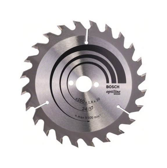 BOSCH Kreissägeblatt Optiline Wood 160x20/16x1,8 mm 24 2608641171 - Kreissägeblatt (-Maschinen)