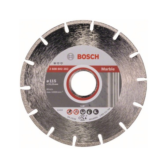 BOSCH Diamond cutting blade Standard for Marble 115x22,23x2,2x3 mm 2608602282 - Diamond cutting disk