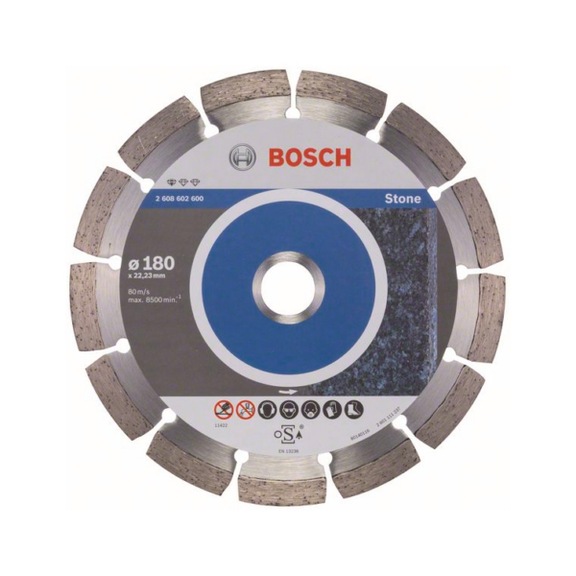 BOSCH Diamanttrennscheibe  for Stone 180x22,23x2x10mm 1er-Pack 2608602600 - Diamant-Trennscheibe