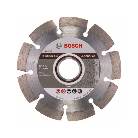 BOSCH Diamond cutting blade Standard for Abrasive 115x22,23x6x7 mm 2608602615 - Diamond cutting disk