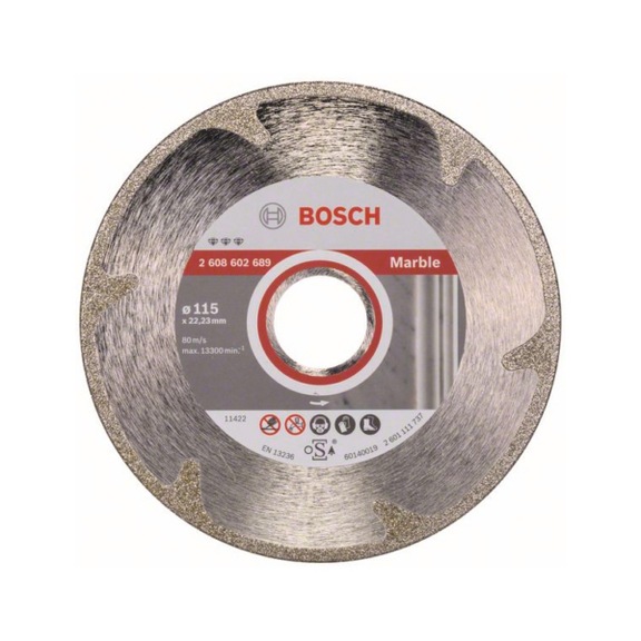 BOSCH Diamond cutting blade Best for Marble 115 x 22.23 x 2.2 x 3 mm 2608602689 - Diamond cutting disk