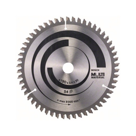 BOSCH Circular saw blade Multi Material 190 x 20/16 x 2.4 mm 54 2608640508 - Circular saw blade (machines)