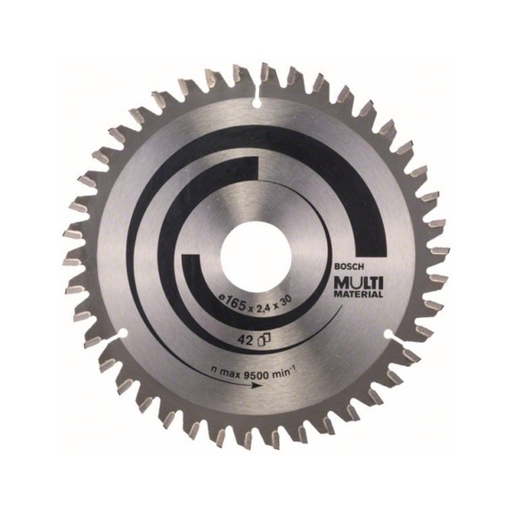 BOSCH Kreissägeblatt Multi Material 165 x 30 x 2,4 mm 42 2608640519 - Kreissägeblatt (-Maschinen)