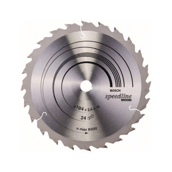 BOSCH Circular saw blade Speedline Wood 184 x 16 x 2.2 mm 24 2608640795 - Circular saw blade (machines)