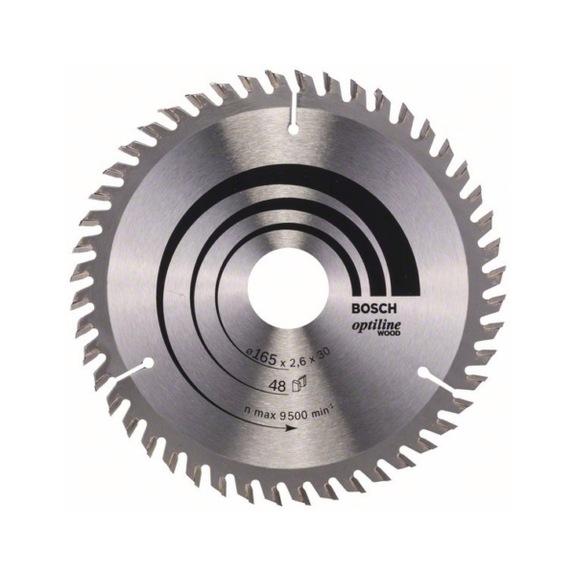 BOSCH Circular saw blade Optiline Wood for circular hand saws 165x30x2,6mm 48 2608641175 - Circular saw blade (machines)