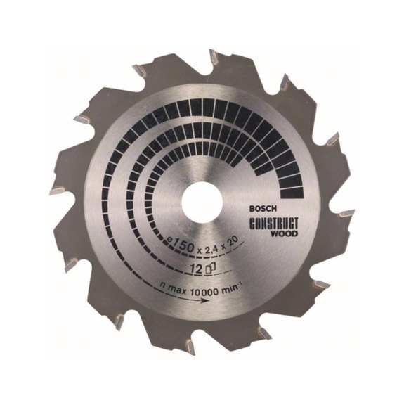 BOSCH Circular saw blade Construct Wood 150 x 20/16 x 2.4 mm 12 2608641199 - Circular saw blade (machines)