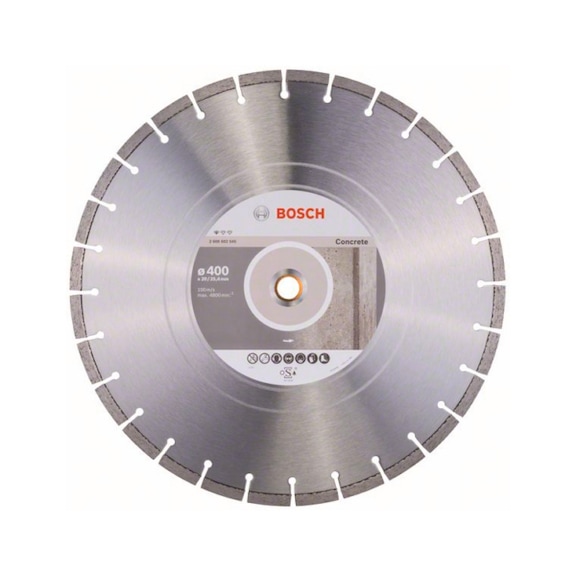BOSCH Diamond cutting blade Standard Concrete 400x20.00/25.40x3.2x10 mm 2608602545 - Diamond cutting disk