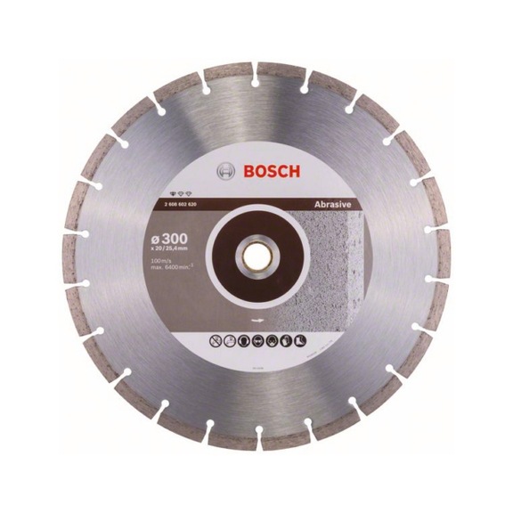 BOSCH Diamond cutting blade Standard Abrasive 300x20.00/25.40x2.8x10 mm 2608602620 - Diamond cutting disk