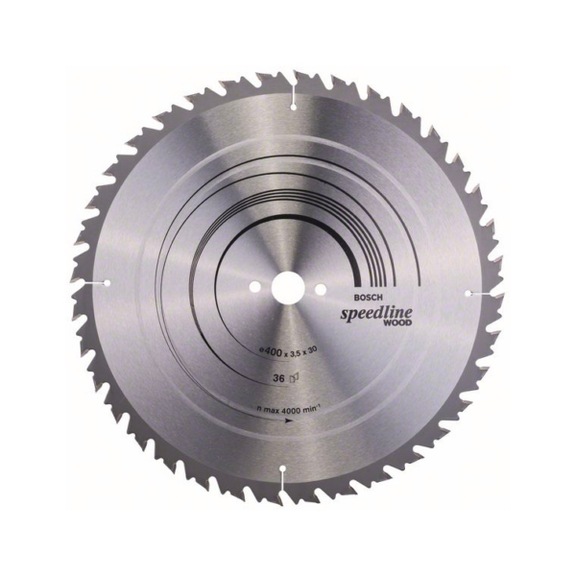 BOSCH Kreissägeblatt Speedline Wood 400 x 30 x 3,5 mm 36 2608640684 - Kreissägeblatt (-Maschinen)