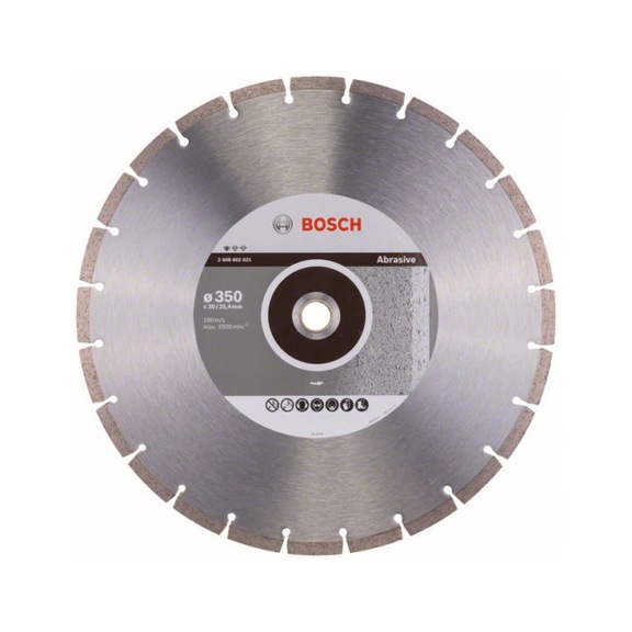 BOSCH Diamond cutting blade Standard Abrasive 350x20.00/25.40x2.8x10 mm 2608602621 - Diamond cutting disk