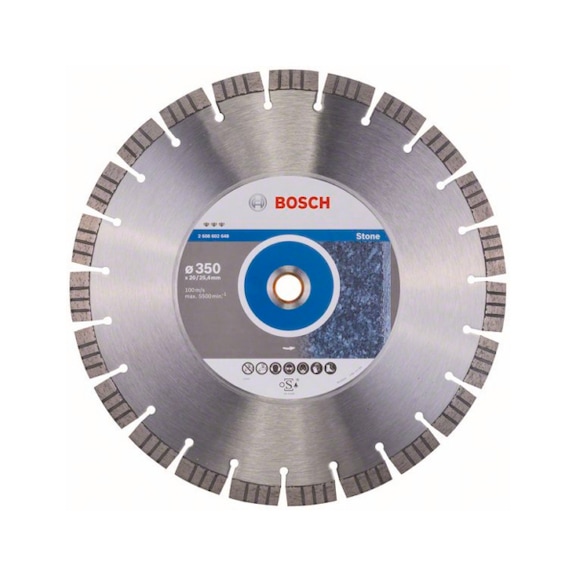 BOSCH Diamond cutting blade Best for Stone 350x20.00/25.40x3.2x15 mm 2608602648 - Diamond cutting disk