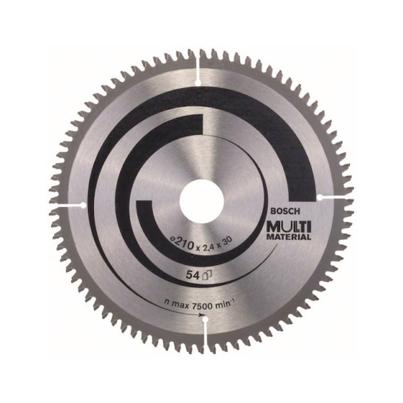 BOSCH Kreissägeblatt Multi Material 210 x 30 x 2,5 mm 80 2608640445 - Kreissägeblatt (-Maschinen)