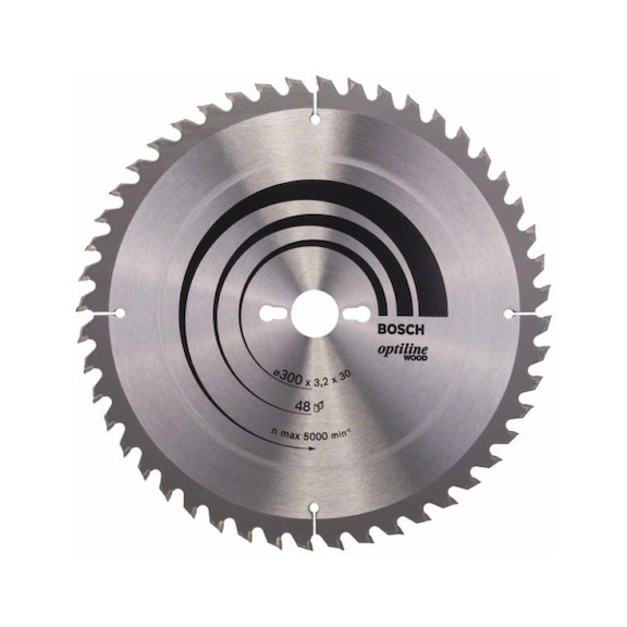 BOSCH Kreissägeblatt Optiline Wood für Tischkreissäge 300x30x3,2mm 48 2608640672 - Kreissägeblatt (-Maschinen)