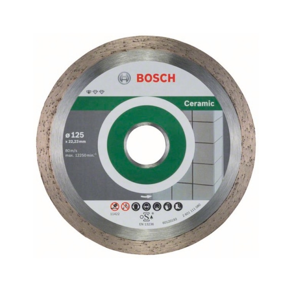 BOSCH Diamond cutting blade Ceramic 125x22,23x1,6x7mm 10-pack 2608603232 - Diamond cutting disk
