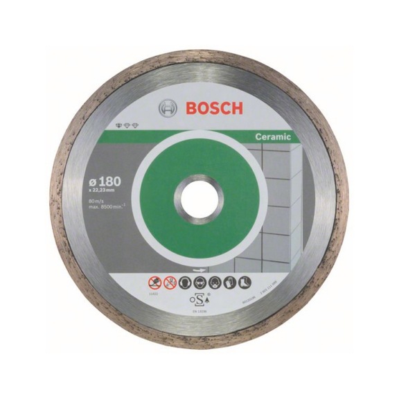 BOSCH Diamond cutting blade Ceramic 180x22,23x1,6x7mm 10-pack 2608603233 - Diamond cutting disk