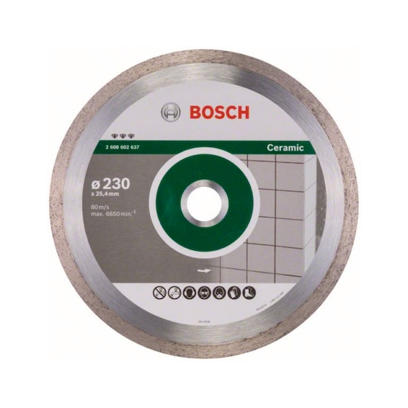 BOSCH Diamond cutting blade Best for Ceramic 230 x 25.40 x 2.4 x 10 mm 2608602637 - Diamond cutting disk