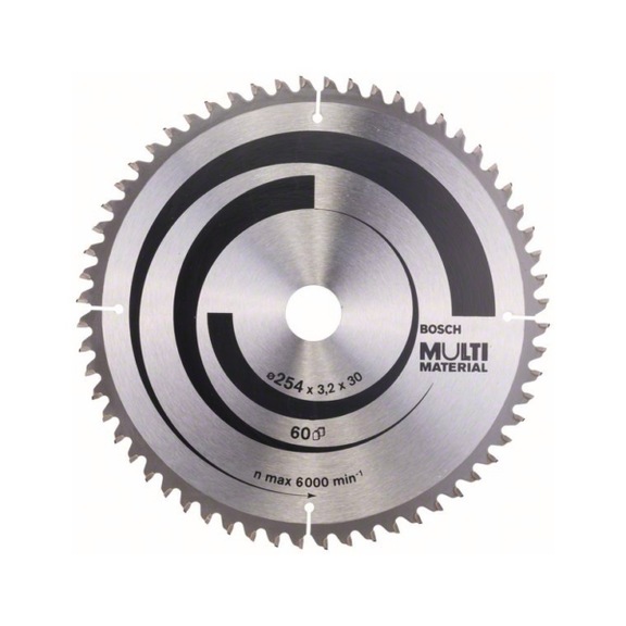 BOSCH Circular saw blade Multi Material 254 x 30 x 3.2 mm 60 2608640449 - Circular saw blade (machines)