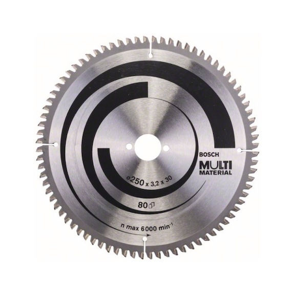 BOSCH Circular saw blade Multi Material 250 x 30 x 3.2 mm 80 2608640516 - Circular saw blade (machines)