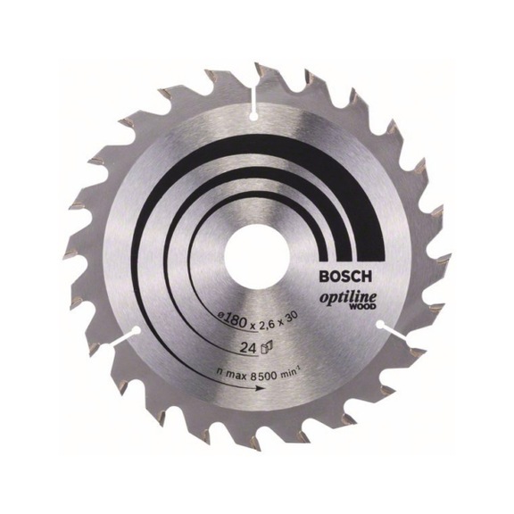 BOSCH Circular saw blade Optiline Wood 180x30/20x2,6 mm 24 2608640608 - Circular saw blade (machines)