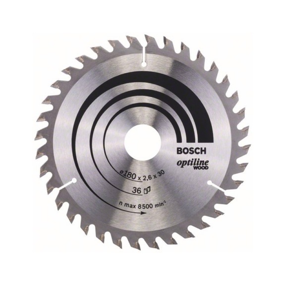 BOSCH Circular saw blade Optiline Wood 180x30/20x2.6 mm 36 2608640609 - Circular saw blade (machines)