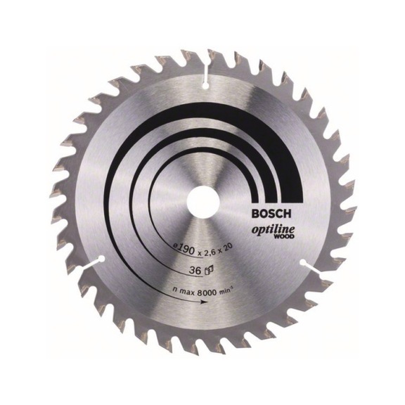 BOSCH Circular saw blade Optiline Wood 190x20/16x2.6 mm 36 2608640613 - Circular saw blade (machines)