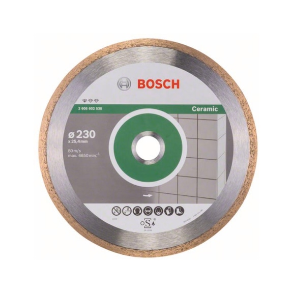 BOSCH Diamond cutting blade Standard for Ceramic 230x25,40x1,6x7 mm 2608602538 - Diamond cutting disk