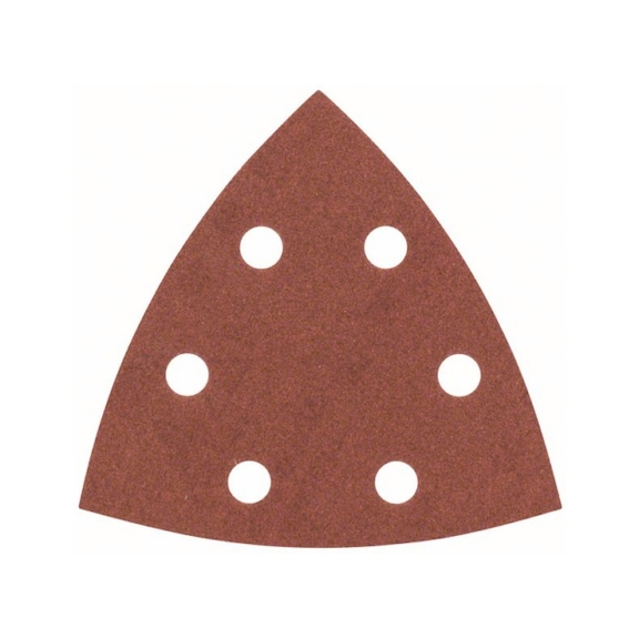 BOSCH Sanding sheet set for delta sander 93mm 240 6 holes 25-pack 2607017110 - Abrasive tool made of abrasive on backing