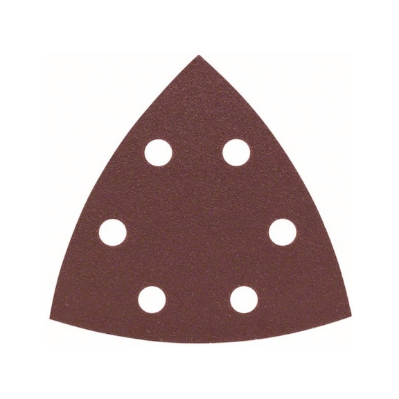 BOSCH Sanding sheet set for delta sander 93 mm 120 6 holes 25-pack 2607019490 - Abrasive tool made of abrasive on backing