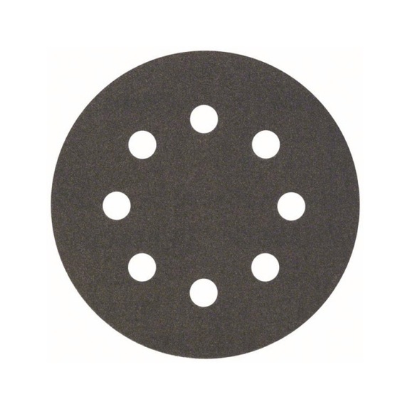 BOSCH Sanding sheet F355 115 mm 240 8 holes Velcro 5-pack 2608605561 - Abrasive tool made of abrasive on backing