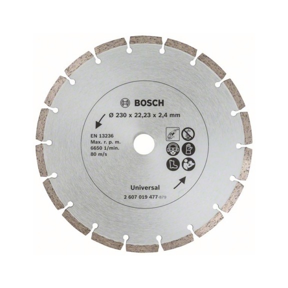 BOSCH Diamond cutting blade for building material diameter 230mm 2-pack 2607019479 - Grinding tool with diamond or boron nitride with bore