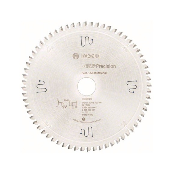BOSCH Circular saw blade Top Precision 216x30x2.3 mm 64 2608642097 - Circular saw blade (machines)
