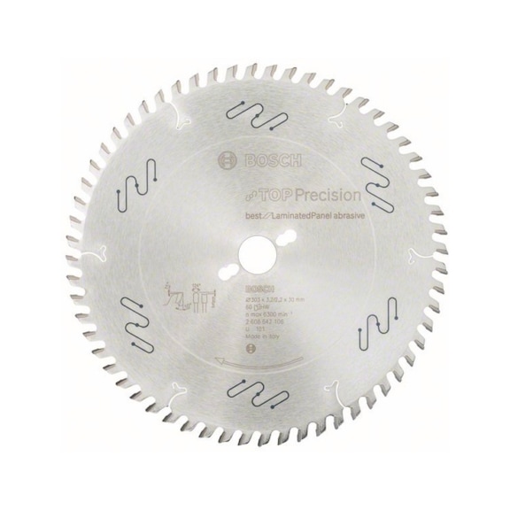 BOSCH Kreissägeblatt Top Precision 303x30x3,2 mm 60 2608642106 - Kreissägeblatt (-Maschinen)