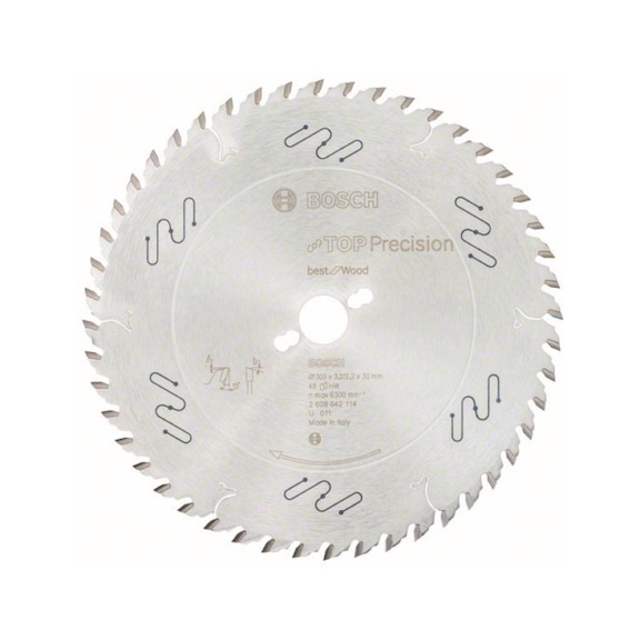 BOSCH Circular saw blade Top Precision Best for Wood 300 x 30 x 3.2 mm 48 2608642114 - Circular saw blade (machines)