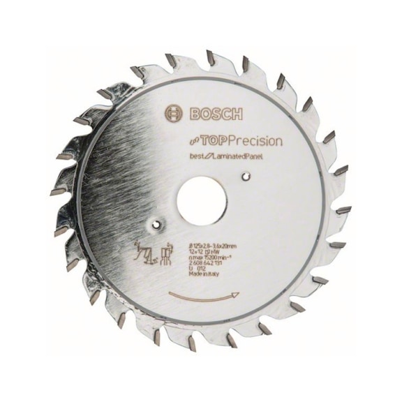 BOSCH Scoring blade Top Precision Laminated Panel 125x20x2,8 - 3,6mm 2608642131 - Circular saw blade (bore, non-detachable cutting edges)