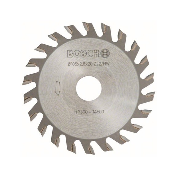 BOSCH Leaf cutter 22 20 mm 2.8 mm 3608641002 - Milling cutter with shank and non-detachable cutting edges (other)