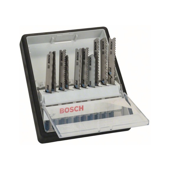 BOSCH 10-piece jigsaw blade set Metal Robust Line T-shank 2607010541 - Saw blade assortment